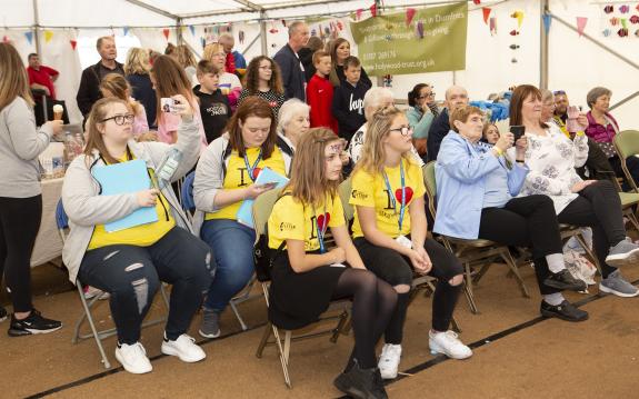 Audience Enjoying a Show in the Children's Marquee